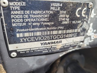 Mini pelle Yanmar Minipelle YANMAR VIO25-4