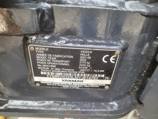 Mini pelle Yanmar VIO23 CANOPY