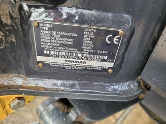 Mini pelle Yanmar VIO27-6 Canopy